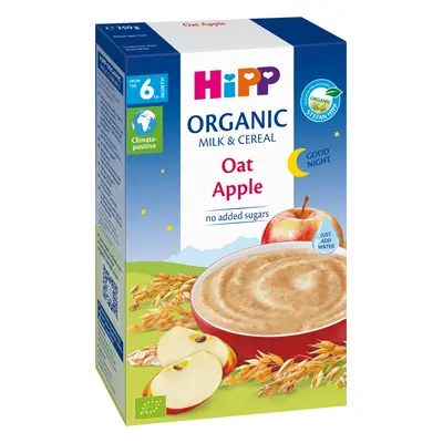 Hipp Sleep Porridge con latte e cereali, farina d'avena e mela, dopo 6 mesi, 250 g