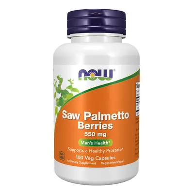 Now Foods Bacche di Saw Palmetto, palma sabal 550 mg, 100 capsule