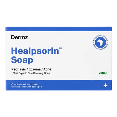 Healpsorin, sapone nero africano per la psoriasi e l'acne, 100 g