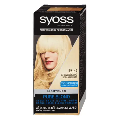 Syoss Color Tintura permanente per capelli 13-0 Schiarente Biondo Puro, 1 pz