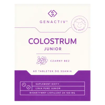 Genactiv Colostrum Junior Colostrum Junior Sambuco Nero, da 3 anni, 60 compresse