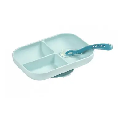 Set tavola in silicone, 2 pezzi, Bleu, Beaba