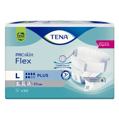 Tena Flex ProSkin, pannolini, taglia L, 83-120 cm, Plus, 30 pz