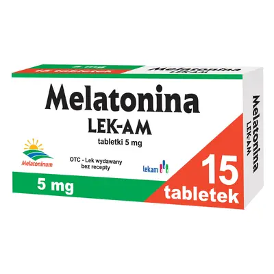 Melatonina LEK-AM 5 mg, 15 compresse