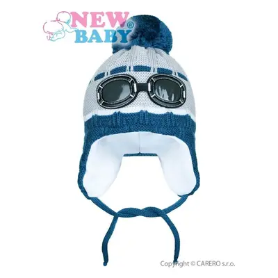 Cappello invernale bambino Occhiali bambino grigio 104 (3-4r)