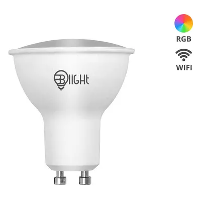 Lampadina intelligente BrainLight LED, filettatura GU10, 5,5 W, WiFi, APP, dimmerabile, colorata