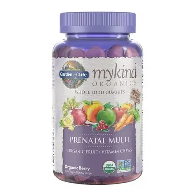 Garden of life Gommose Mykind Prenatal, multivitaminico per donne incinte, 120 caramelle gommose