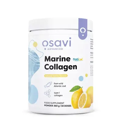 Osavi Marine Collagen Wild Cod Lemon, Collagene marino di merluzzo selvatico, limone, 360 g