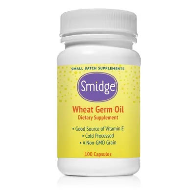 Smidge Wheat Germ Oil, olio di germe di grano, 100 capsule vegetali