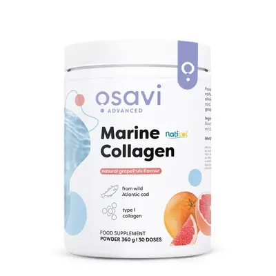 Osavi Marine Collagen Wild Cod Pompelmo, Collagene marino di merluzzo selvatico, pompelmo, 360 g