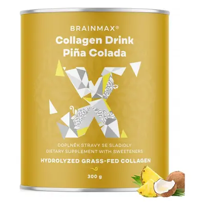 BrainMax Pure Collagen Drink, bevanda al collagene, piña colada, 300 g