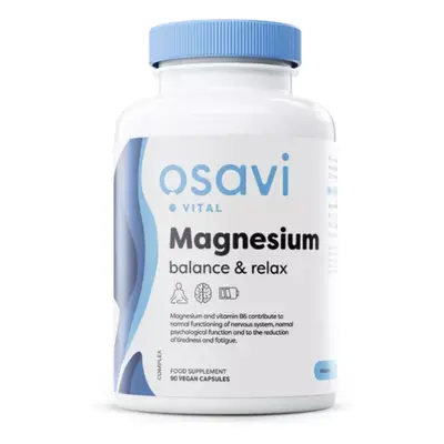 Osavi Magnesium Balance & Relax, Magnesio+ B6 + Zinco, 90 capsule vegetali