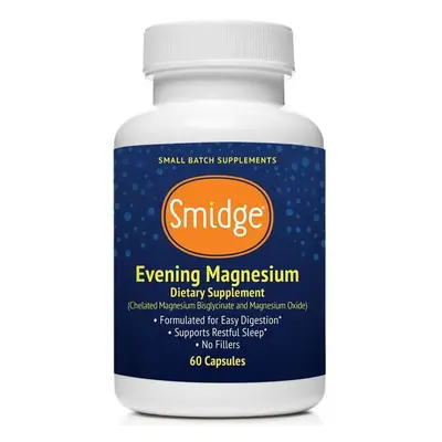 Smidge Magnesio serale, bisglicinato di magnesio, 60 capsule vegetali