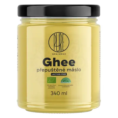 BrainMax Pure Ghee, burro chiarificato Ghee, BIO, 340 ml