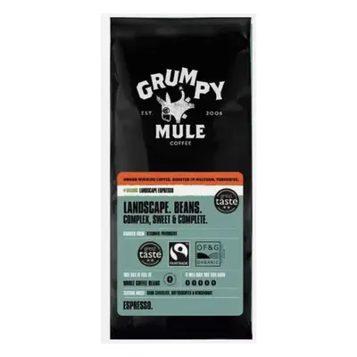 Grumpy Mule - Caffè Arabica BIO Espresso in grani, 1 kg