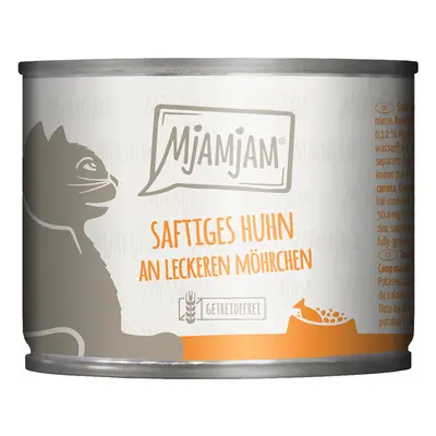 MjAMjAM 6 x 200 g umido per gatto - Pollo & Carotine