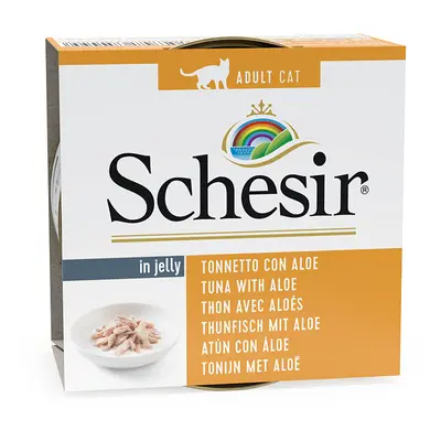 Schesir in Gelatina 24 x 85 g Alimento umido per gatti - Tonnetto con Aloe