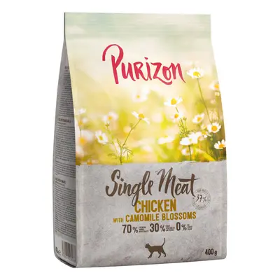 Purizon Single Meat Pollo con Fiori di camomilla Crocchette per gatto - 400 g