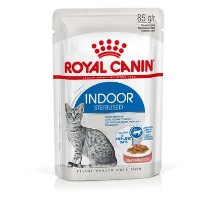 Royal Canin Indoor Sterilised umido in Salsa per gatti - Set %: 48 x 85 g