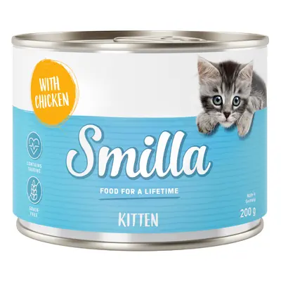 Smilla Kitten 24 x 200 g Alimento umido per gatti - Pollo