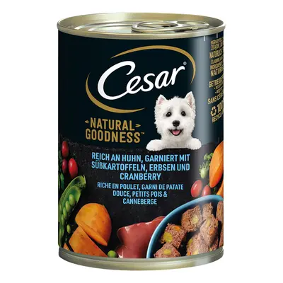 Cesar Natural Goodness Umido per cane - 6 x 400 g Pollo