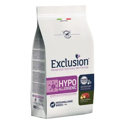 Multipack risparmio! 2 x 12 kg Exclusion Diet Crocchette per cani - Hypoallergenic Cavallo & Pat