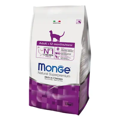 3 x 1,5 kg Monge Natural Superpremium - Adult Ricco di Pollo