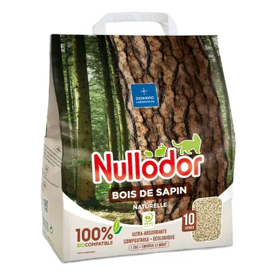 Lettiera Nullodor per gatti Bois De Sapin - 10 L