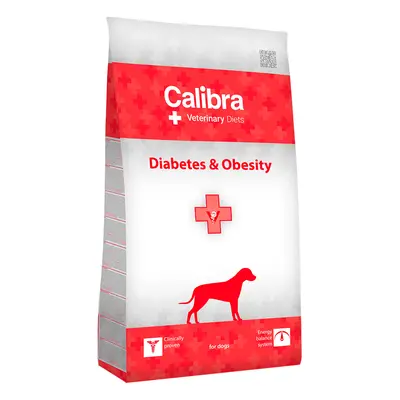 Calibra Veterinary Diet Dog Diabetes & Obesity Pollame Crocchette per cane - 12 kg