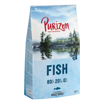 Purizon Adult Pesce Crocchette senza cereali per cane - 12 kg