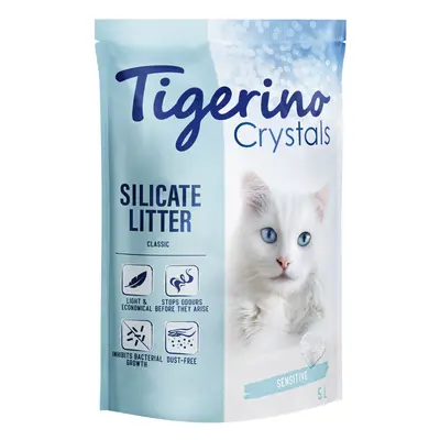 Multipack risparmio! 6 x 5 L Lettiere Tigerino Crystals - Classic 6 x 5 L (c.a. 12,6 kg)