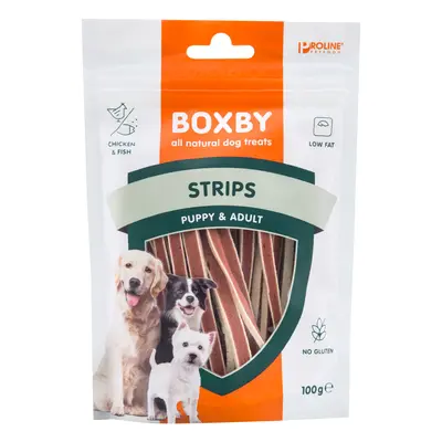 Boxby Puppy & Adult Strips Snack per cani - Set %: 3 x 100 g