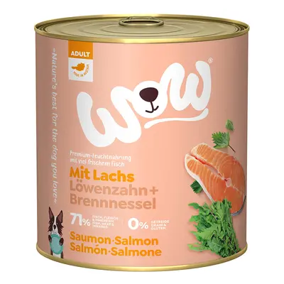 WOW Adult 6 x 800 g Alimento umido per cane - Salmone