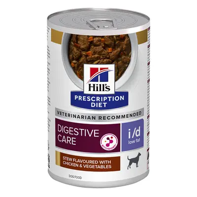 Hill's Prescription Diet i/d Digestive Care Low Fat Spezzatino Pollo per cane - 12 x 354 g