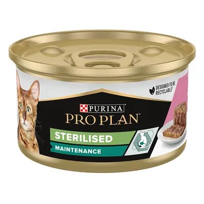 PURINA PRO PLAN Sterilised Paté 24 x 85 g umido per gatto - Tonno & Salmone