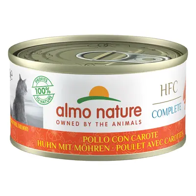 Almo Nature HFC Complete 6 x 70 g Alimento umido per gatto - Pollo con Carote