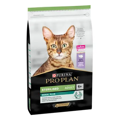 PURINA PRO PLAN Sterilised Adult Renal Plus Ricco in Tacchino Crocchette per gatto - Set %: 2 x 