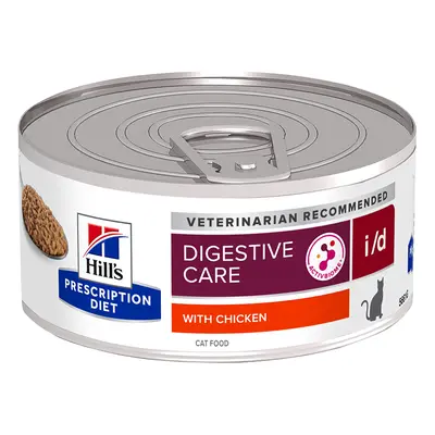 Hill's Prescription Diet i/d Digestive Care Pollo Alimento umido per gatti - 24 x 156 g