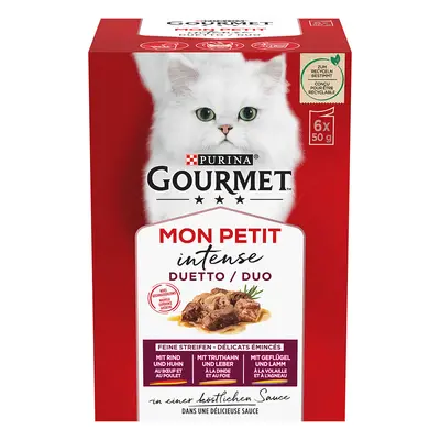 Gourmet Mon Petit 12 x 50 g Alimento umido per gatti - Mix Carne