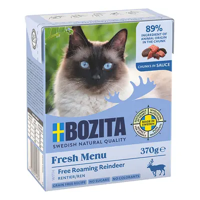 Bozita Tetra Bocconcini in salsa 12 x 370 g Alimento umido per gatto - Renna