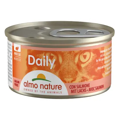 Almo Nature Daily 48 x 85 g Alimento umido per gatti - Mousse con salmone