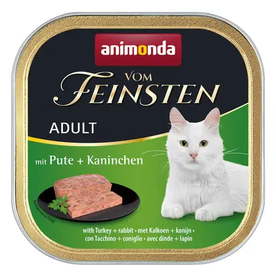 Animonda vom Feinsten Adult 64 x 100 g Alimento umido per gatti - Tacchino & Coniglio