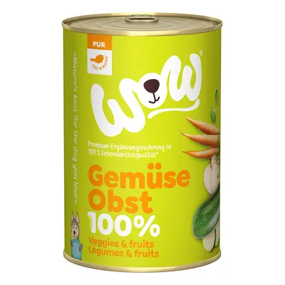 WOW Puro 6 x 400 g Alimento umido per cane - Frutta & Verdura