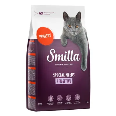 Smilla Adult Sensitive Senza Cereali Pollame Crocchette per gatti - 1 kg