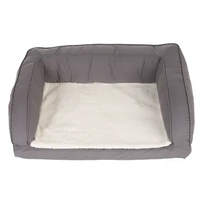 Divano ortopedico per cani grigio - XL: L 140 x P 80 x H 32 cm