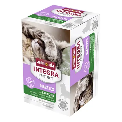 Animonda Integra Protect Adult Diabetes Vaschetta umido per gatto - 6 x 100 g Coniglio