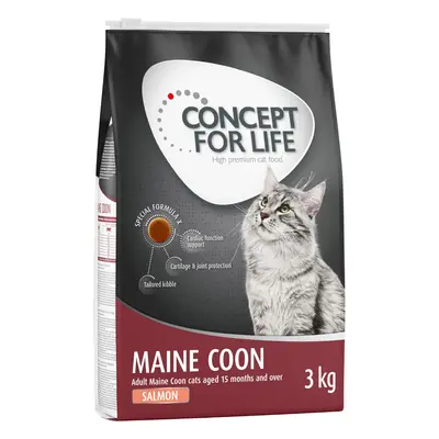 Multipack risparmio! 2 x Concept for Life Crocchette per gatti - 2 x 3 kg Maine Coon Adult Salmo