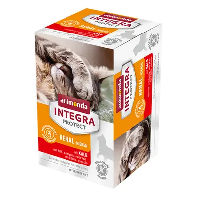 Animonda Integra Protect Adult Renal Vaschetta umido per gatto - 6 x 100 g Vitello - NOVITÀ