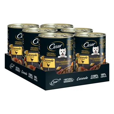 Cesar Natural Goodness 24 x 400 g Alimento umido per cani - Pollo e Superfoods