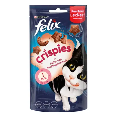 Felix Crispies Snack per gatto - Set %: 3 x 45 g Salmone & Trota